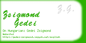 zsigmond gedei business card